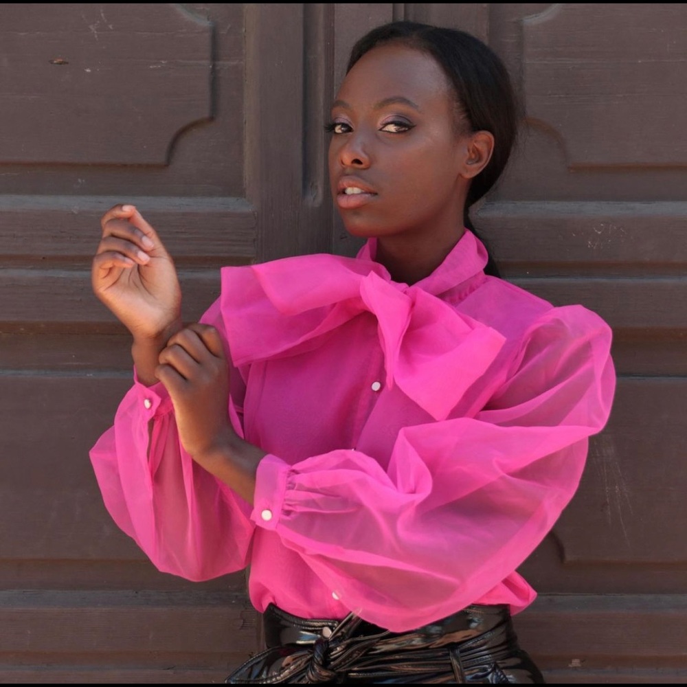 COPY - MILAN CHANTEL Tie It In a Bow Top (New With Tags)